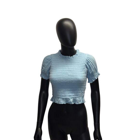 Free People Baby Blue Top Size XS NWT - Picture 4 of 5